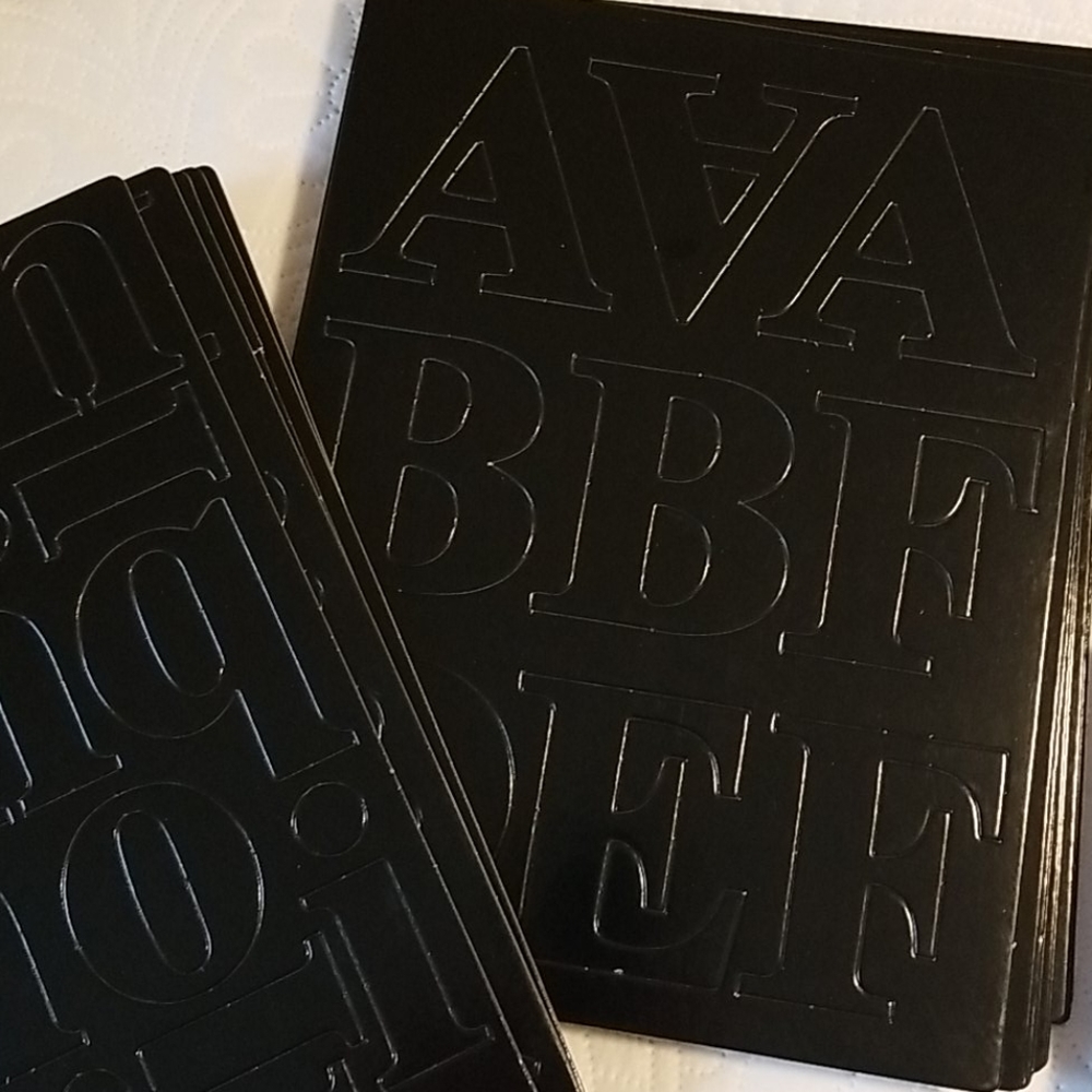 Letters  upper and lower